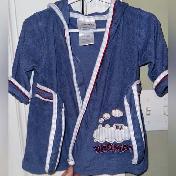 Thomas the Train Thomas and Friends Boys Terrycloth Robe 6/9m EUC - Picture 4 of 6